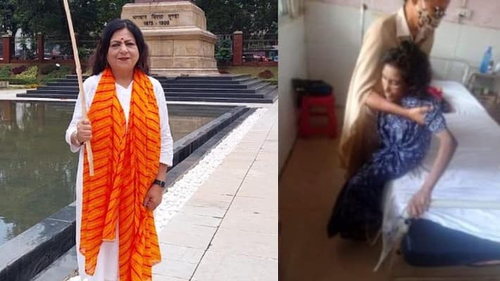 Jharkhand BJP leader Seema Patra tortures tribal woman; Suspended from the party Jharkhand BJP leader Seema Patra tortures tribal woman; Suspended from the party