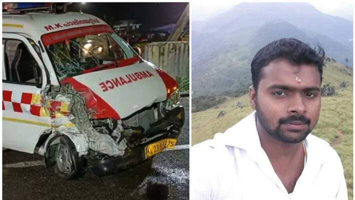 ambulance accident young man died in thiruvananthapuram ambulance accident young man died in thiruvananthapuram