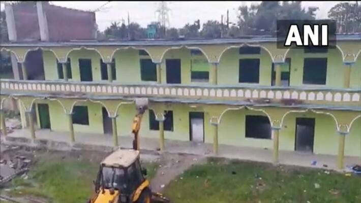 Assam Government destroyed one madrasa in Kabaitary after al qaeda terror link busted in the state Assam Government destroyed one madrasa in Kabaitary after al qaeda terror link busted in the state