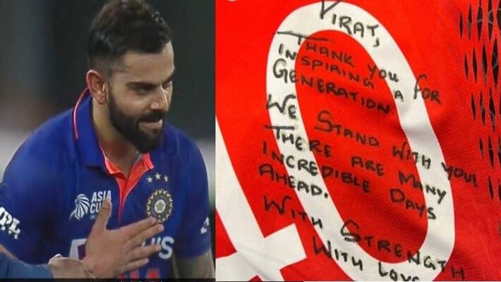 hong kong players gift virat kohli team jersey and shares a heartwarming message amid asia cup 2022 hong kong players gift virat kohli team jersey and shares a heartwarming message amid asia cup 2022