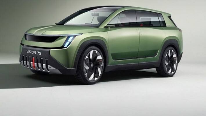 Skoda introduced the new electric Vision 7S, will go this far in a single charge Skoda introduced the new electric Vision 7S, will go this far in a single charge