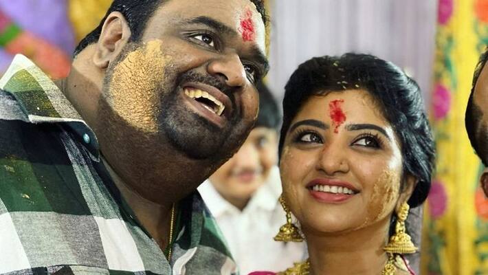 If she lies on me it will be like a water bed.. Ravindran open talk in front of Mahalakshmi. If she lies on me it will be like a water bed.. Ravindran open talk in front of Mahalakshmi.
