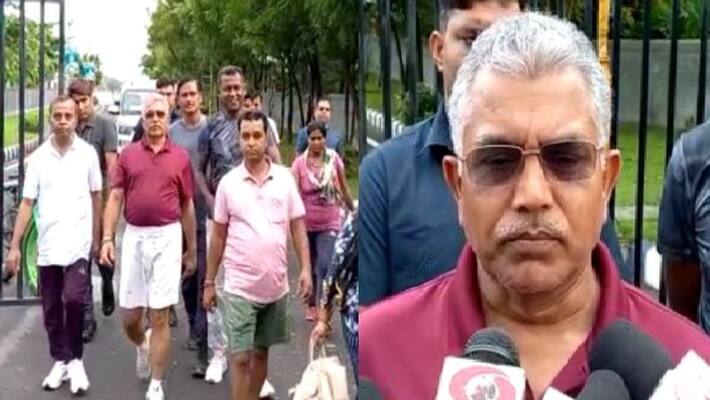 BJP MP Dilip Ghosh targeted TMC along with Mamata Banerjee and Abhishek Banerjee ANBSS BJP MP Dilip Ghosh targeted TMC along with Mamata Banerjee and Abhishek Banerjee ANBSS