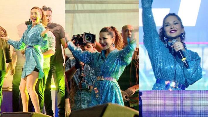 Sunny Leone thrilled Kochi with the first open stage music night in Kerala Sunny Leone thrilled Kochi with the first open stage music night in Kerala