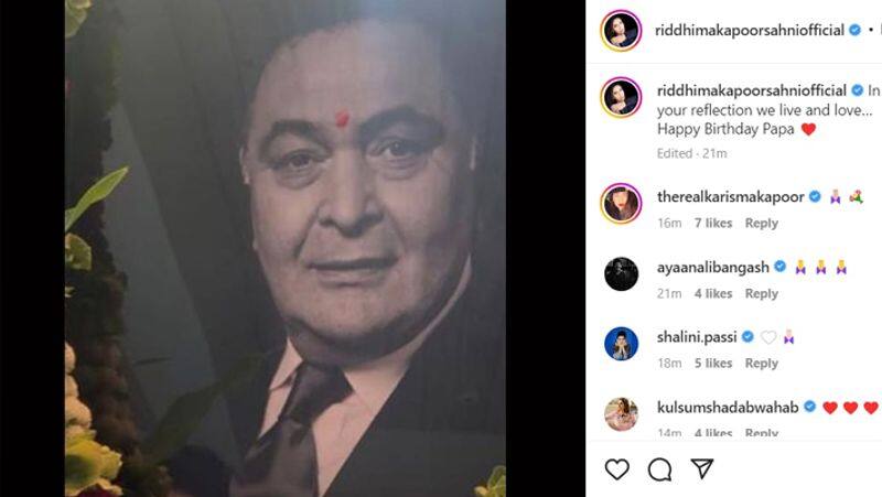 Rishi Kapoor Daughter Riddhima And Wife Neetu Get Emotional On His 70th Birth Anniversary GGA