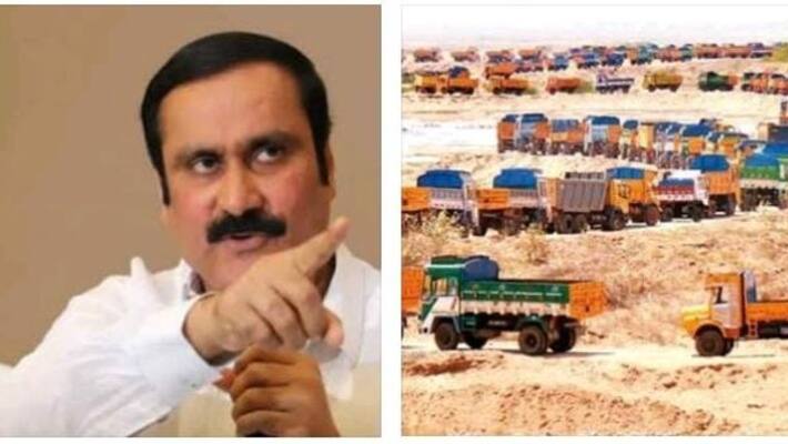 Anbumani insisted that the Tamil Nadu government should take action to curb sand robbery Anbumani insisted that the Tamil Nadu government should take action to curb sand robbery