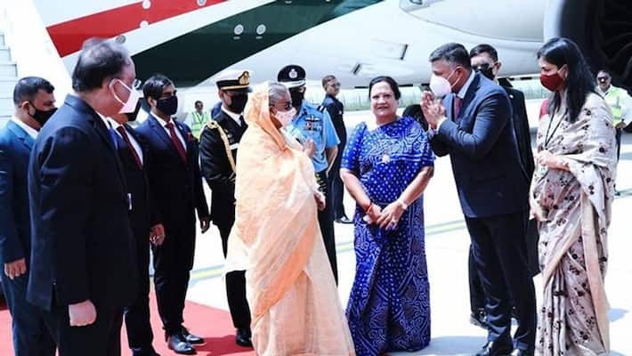 Bangladesh PM Sheikh Hasina arrives in India; know about her four-day tour here - adt Bangladesh PM Sheikh Hasina arrives in India; know about her four-day tour here - adt