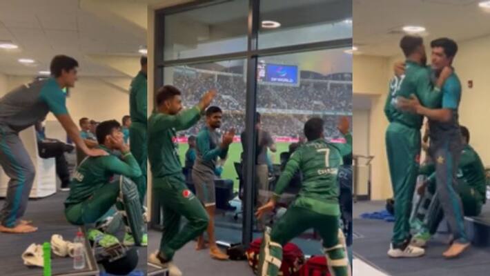Asia Cup 2022 Ind vs Pak Last over tension to match win celebration see pakistan dressing room s viral vedio spb Asia Cup 2022 Ind vs Pak Last over tension to match win celebration see pakistan dressing room s viral vedio spb