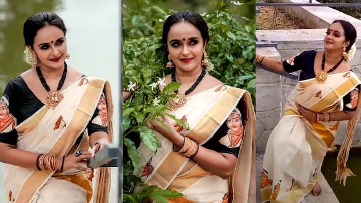 Actor Shalu Menon share her onam photoshoot Actor Shalu Menon share her onam photoshoot
