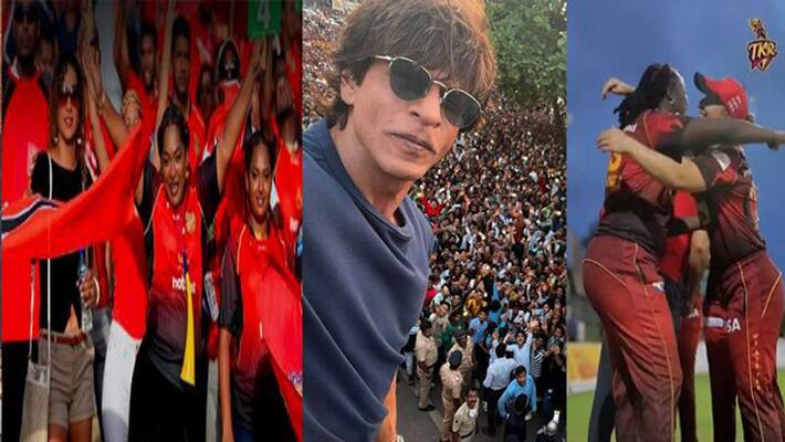 Shah Rukh Khan Trinbago Knight Riders won the title King Khan celebrated the victory of the women's Caribbean team rps Shah Rukh Khan Trinbago Knight Riders won the title King Khan celebrated the victory of the women's Caribbean team rps