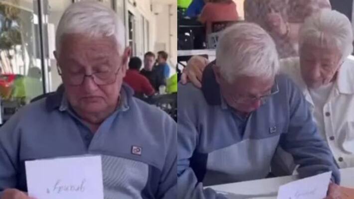 Woman asks grandfather to walk her down the aisle on wedding day Woman asks grandfather to walk her down the aisle on wedding day