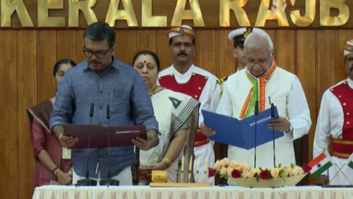 MB Rajesh sworn in as new minister in pinarayi goverment MB Rajesh sworn in as new minister in pinarayi goverment