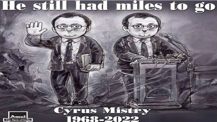 Amul pays heartfelt tribute to Cyrus Mistry See instagram post here Amul pays heartfelt tribute to Cyrus Mistry See instagram post here