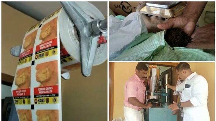 Panmasala making machine recovered from home in kottayam Panmasala making machine recovered from home in kottayam