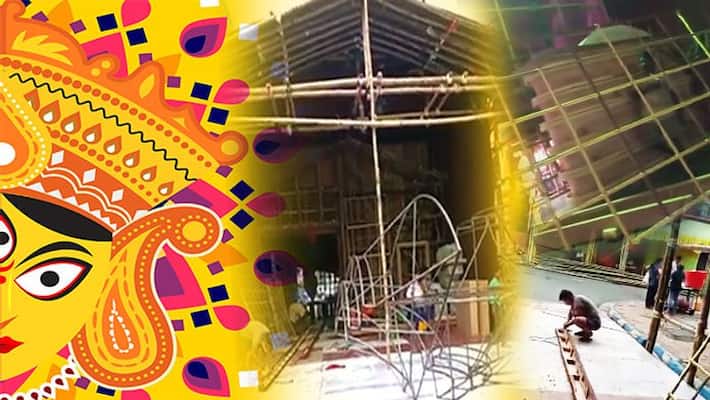South Kolkata Durga Puja 2022 Puja Pandal 64 pally Preparation and theme puja news bpsb South Kolkata Durga Puja 2022 Puja Pandal 64 pally Preparation and theme puja news bpsb