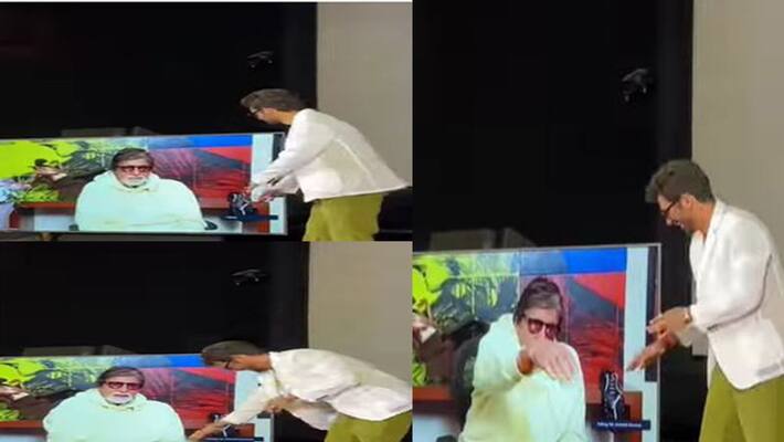 Amitabh Bachchan made Sunil Grover leg in front of Rashmika Mandanna many times rps Amitabh Bachchan made Sunil Grover leg in front of Rashmika Mandanna many times rps