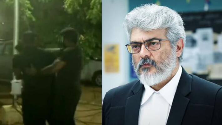 Bouncers slap ajith PRO suresh chandra's assistant in ponniyin selvan audio lauch venue Bouncers slap ajith PRO suresh chandra's assistant in ponniyin selvan audio lauch venue