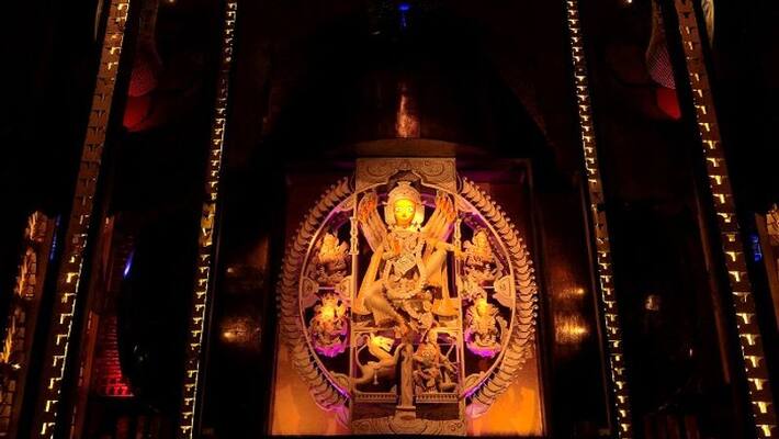 South Kolkata Durga Puja 2022 Puja Pandal Thakurpukur SBI Park Preparation and theme puja news ABSC South Kolkata Durga Puja 2022 Puja Pandal Thakurpukur SBI Park Preparation and theme puja news ABSC