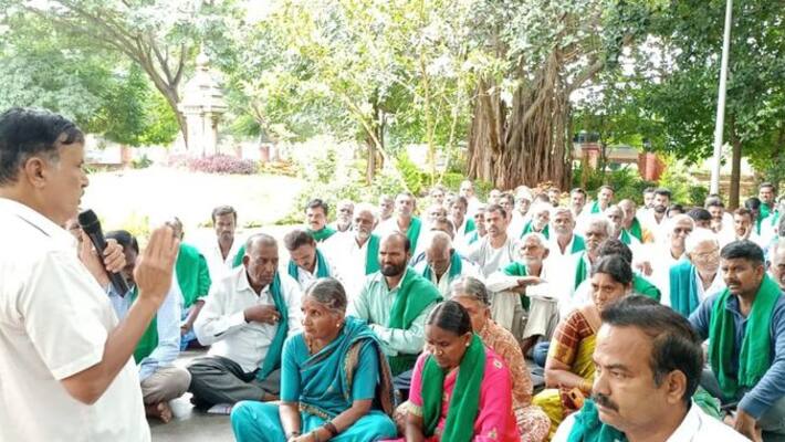 Vidhana Soudha Chalo by Union of Farmers Organizations says Kuruburu Shanthakumar gvd Vidhana Soudha Chalo by Union of Farmers Organizations says Kuruburu Shanthakumar gvd