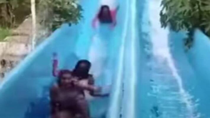 girls slide on swimming pool slider see viral crazy video what happen next apa girls slide on swimming pool slider see viral crazy video what happen next apa