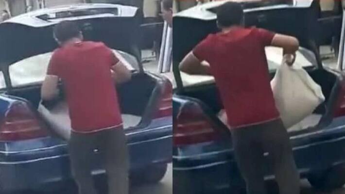 Video of Punjab man picks up cheap ration in a Mercedes Benz Video of Punjab man picks up cheap ration in a Mercedes Benz