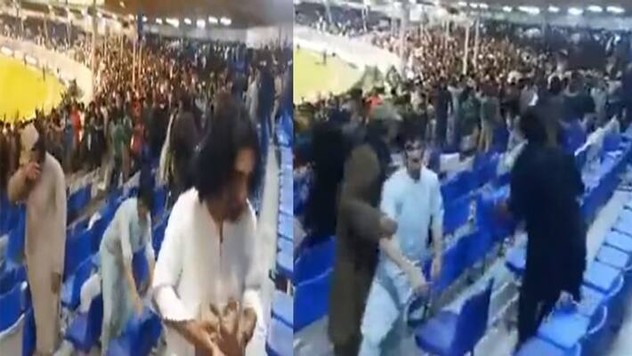pakistan afghanistan fans fight in stadium in asia cup super 4 match pakistan afghanistan fans fight in stadium in asia cup super 4 match