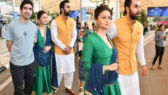 Bajrang Dal stops Ranbir Kapoor and Alia Bhatt from entering Ujjain temple Bajrang Dal stops Ranbir Kapoor and Alia Bhatt from entering Ujjain temple