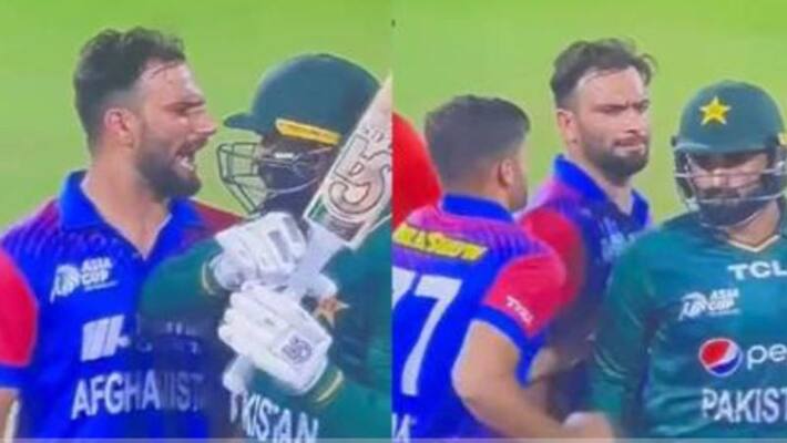 Asia Cup 2022 Watch Pakistan Afghanistan players loses cool Asif Ali raise the bat at Fareed Ahmad Asia Cup 2022 Watch Pakistan Afghanistan players loses cool Asif Ali raise the bat at Fareed Ahmad