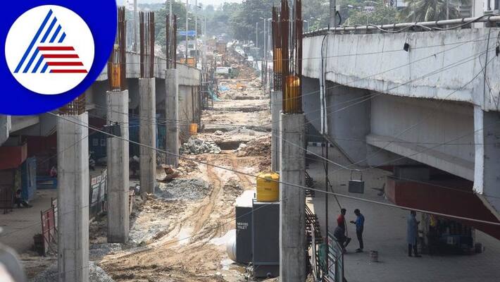 Airport Metro work is going on at a fast pace at bengaluru gvd Airport Metro work is going on at a fast pace at bengaluru gvd