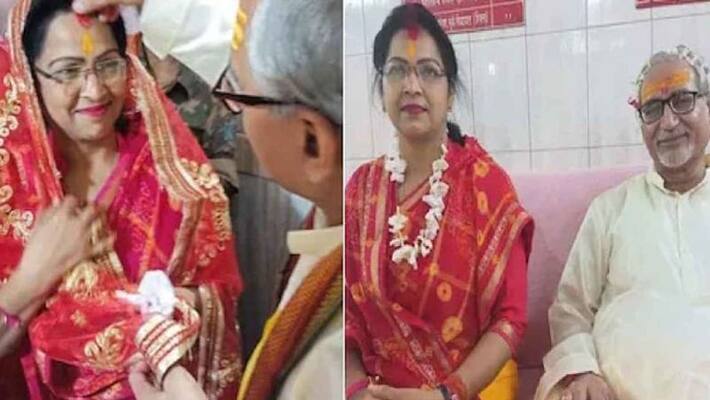 Bihar BJP Leader Nutan Tiwari marries EX CBI Judge Shivpal Singh who sent Lalu Prasad Yadav to jail ANBSS Bihar BJP Leader Nutan Tiwari marries EX CBI Judge Shivpal Singh who sent Lalu Prasad Yadav to jail ANBSS
