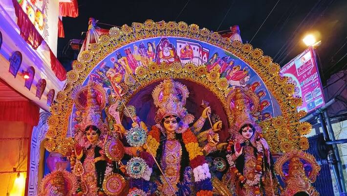 North Kolkata Durga Puja 2022 puja pandal Goabagan sarodatsav sammilani preparation and theme puja News BDD North Kolkata Durga Puja 2022 puja pandal Goabagan sarodatsav sammilani preparation and theme puja News BDD