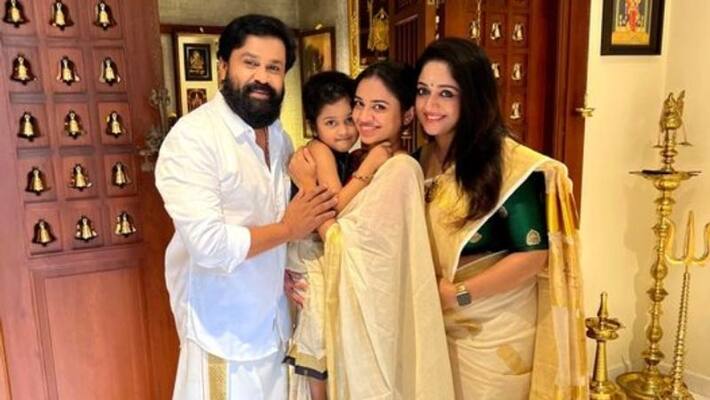 actor dileep onam wishes share family photos with kavya madhavan actor dileep onam wishes share family photos with kavya madhavan