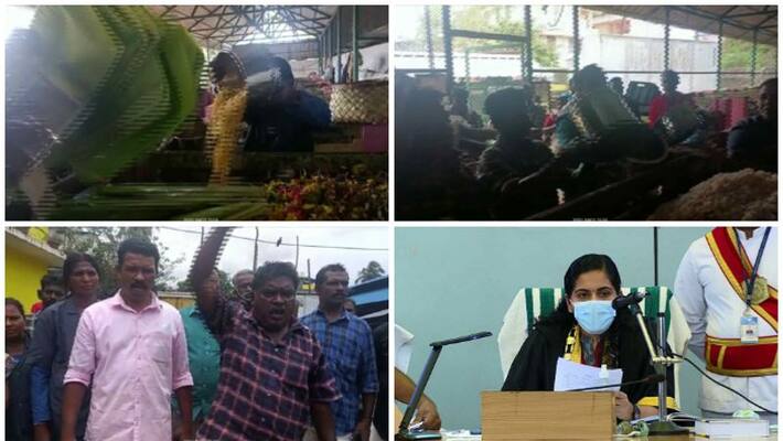 The incident of suspension of those who threw the Onasadya in the garbage dump, CITU against the mayor The incident of suspension of those who threw the Onasadya in the garbage dump, CITU against the mayor