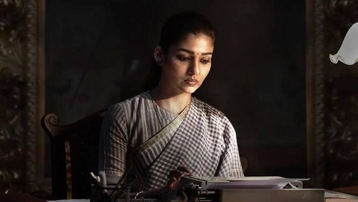 actress nayanthara character poster of chiranjeevi movie GodFather actress nayanthara character poster of chiranjeevi movie GodFather