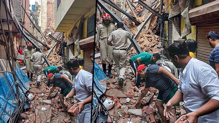 Delhi Many injured, several feared trapped under debris after building collapse in Azad Market area - adt Delhi Many injured, several feared trapped under debris after building collapse in Azad Market area - adt
