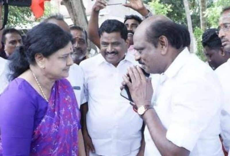 OPS supporter vaithilingam met Sasikala in Thanjavur and created a stir