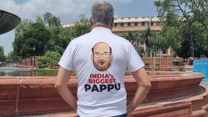 'India's Biggest Pappu': TMC initiates t-shirt fashion to attack Amit Shah ahead of Durga puja AJR 'India's Biggest Pappu': TMC initiates t-shirt fashion to attack Amit Shah ahead of Durga puja AJR