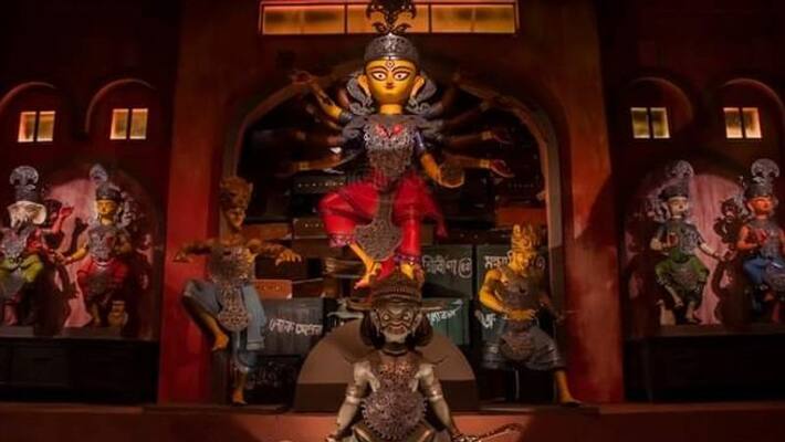 North Kolkata Durga Puja 2022 Puja Pandal Kankugachi Yubak Brinda Preparation and theme puja news bsm North Kolkata Durga Puja 2022 Puja Pandal Kankugachi Yubak Brinda Preparation and theme puja news bsm