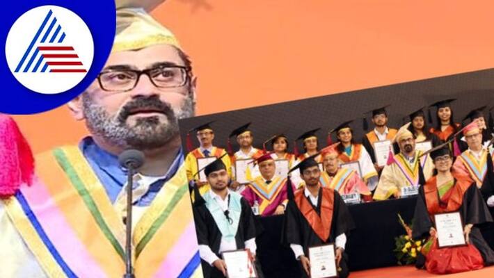 Union Minister Rajeev Chandrasekhar addressed at7th convocation of PES University in Bengaluru rav Union Minister Rajeev Chandrasekhar addressed at7th convocation of PES University in Bengaluru rav