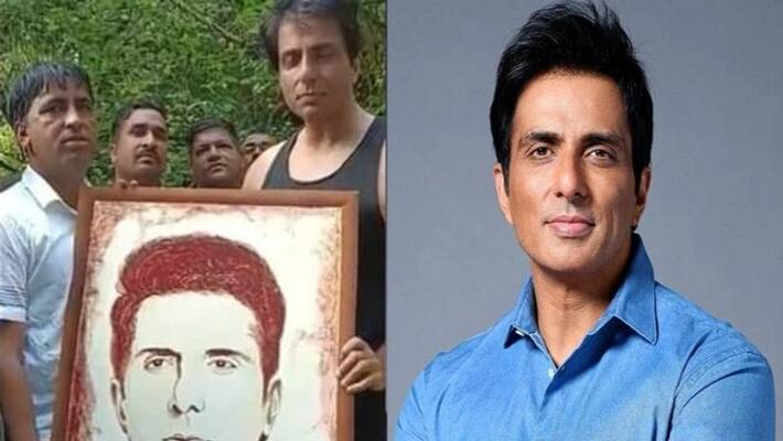 An unforgettable gift for a fan of Sonusood, painted Sonu with his blood An unforgettable gift for a fan of Sonusood, painted Sonu with his blood