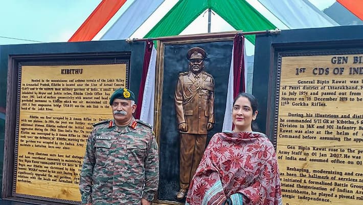 Arunachal Pradesh: Military camp, road in Kibithu named after India's first CDS General Bipin Rawat snt Arunachal Pradesh: Military camp, road in Kibithu named after India's first CDS General Bipin Rawat snt