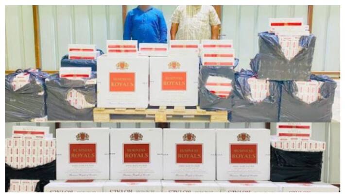 Oman customs seized Prohibited cigarettes Oman customs seized Prohibited cigarettes