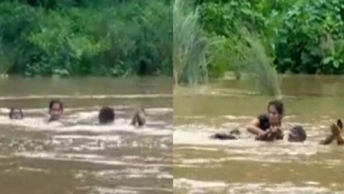 woman swims across river to write exam woman swims across river to write exam