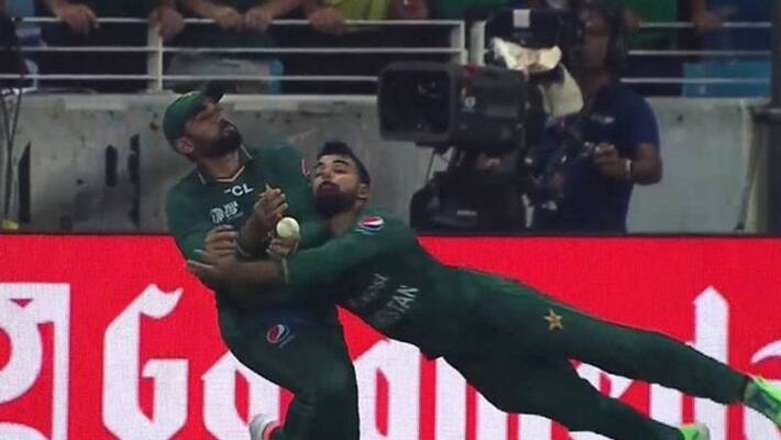 catch opportunity turns six for Sri Lanka As shadab and asif ali collide catch opportunity turns six for Sri Lanka As shadab and asif ali collide