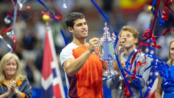 US open 2022 Spain 19 year old Carlos Alcaraz become youngest grand slam champion biggest jump to No 1 tennis player ckm US open 2022 Spain 19 year old Carlos Alcaraz become youngest grand slam champion biggest jump to No 1 tennis player ckm