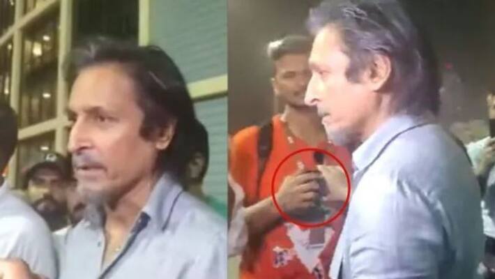 PCB chief Ramiz Raja arrogant Behaviour With Indian Journalist, Video Went Viral In Social Media PCB chief Ramiz Raja arrogant Behaviour With Indian Journalist, Video Went Viral In Social Media