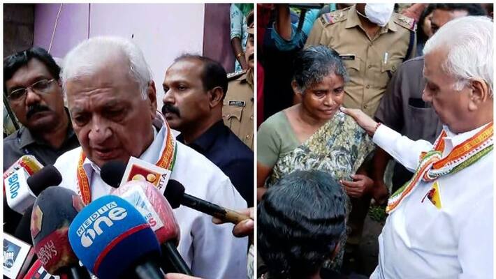 Governor Arif Mohammad Khan visits Madhu s family in Attappadi Governor Arif Mohammad Khan visits Madhu s family in Attappadi