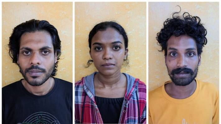 three people including a woman were arrested with charas in palakkad three people including a woman were arrested with charas in palakkad