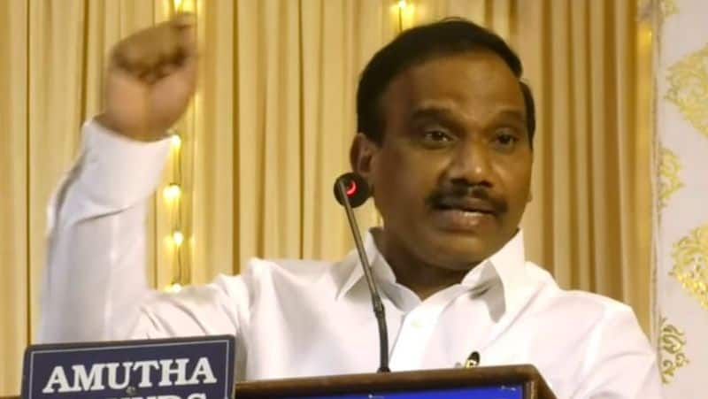 Pudukkottai bjp send hearing aid to minister sekar babu in mp a raja controversy