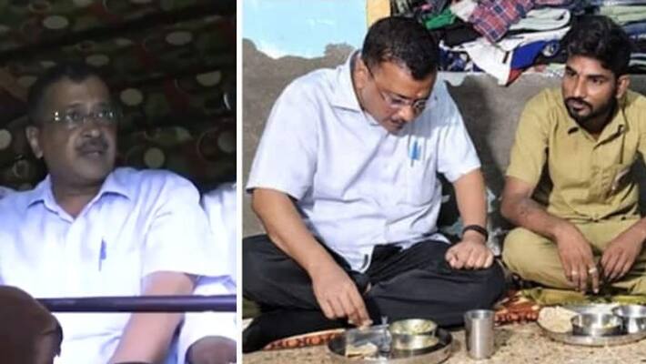 bjp slams kejriwal on Argues With Gujarat Cops, Reaches Driver Home For Dinner bjp slams kejriwal on Argues With Gujarat Cops, Reaches Driver Home For Dinner